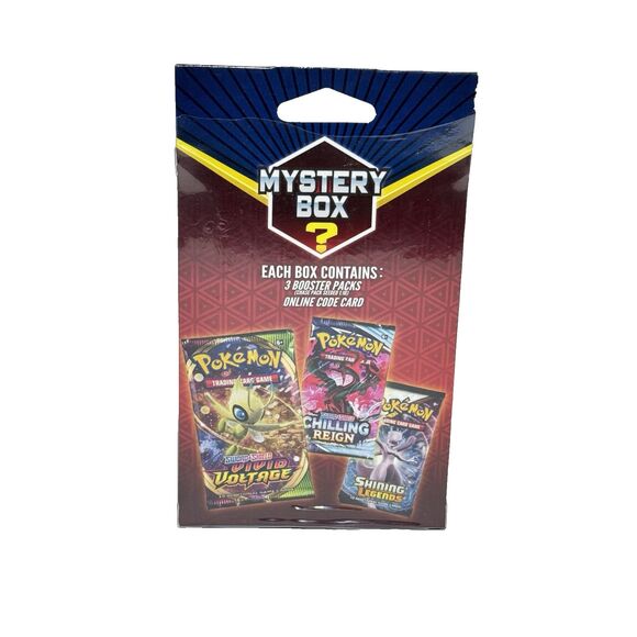 Pokémon TCG Mystery Box Walmart Hanger – 3 Booster Packs SEALED! Chase Cards? - Picture 7 of 8